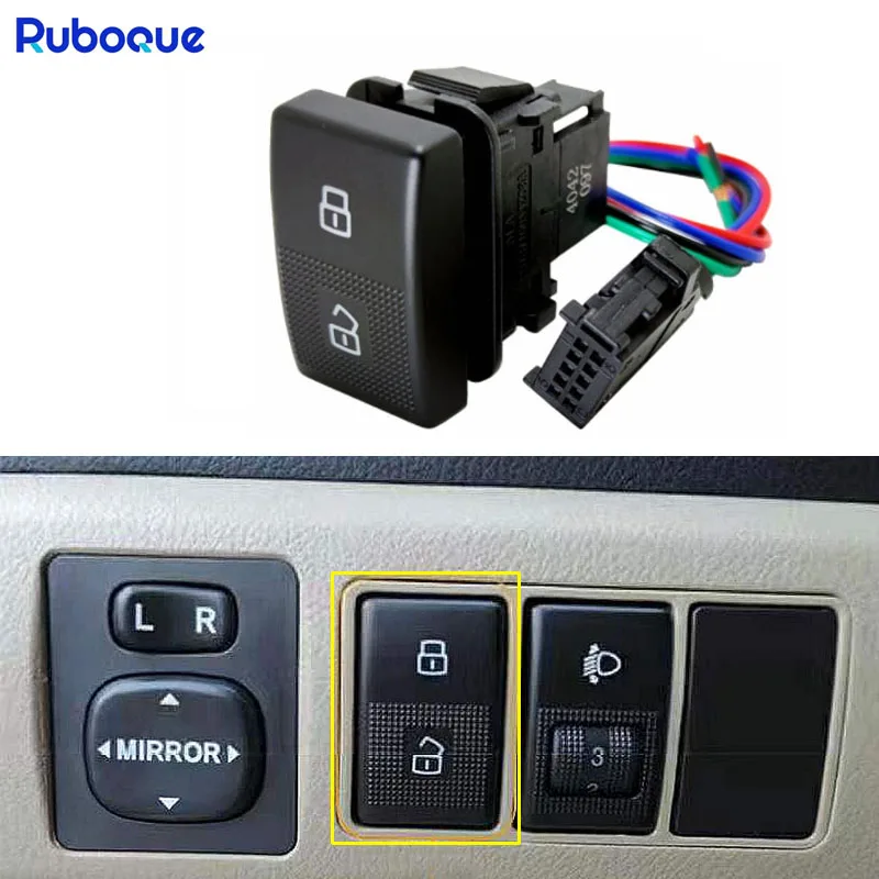 

1PC Car 24V Central Door lock Switch Button Use For Mazda 3 MX5 323 RX8 Mazda 6 CX7