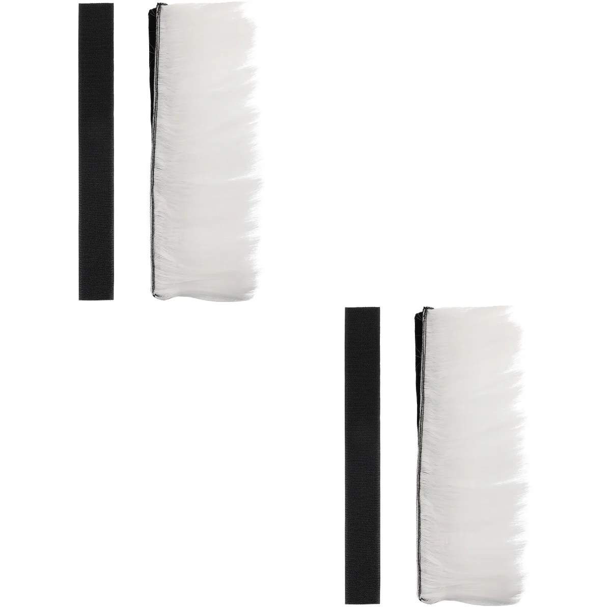 

Set 2 Cockscomb Decoration White Motorbike Mohawk Motorcycle Decal Applique Accessory Abs Ornament Women