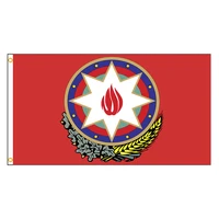 xyflag 90x150cm azerbaijan flag banner hanging national emblem azerbaijan home decoration flag
