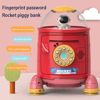 fingerprint bazooka password safe deposit box automatic deposit box safe box childrens gift toy piggy bank christmas gifts