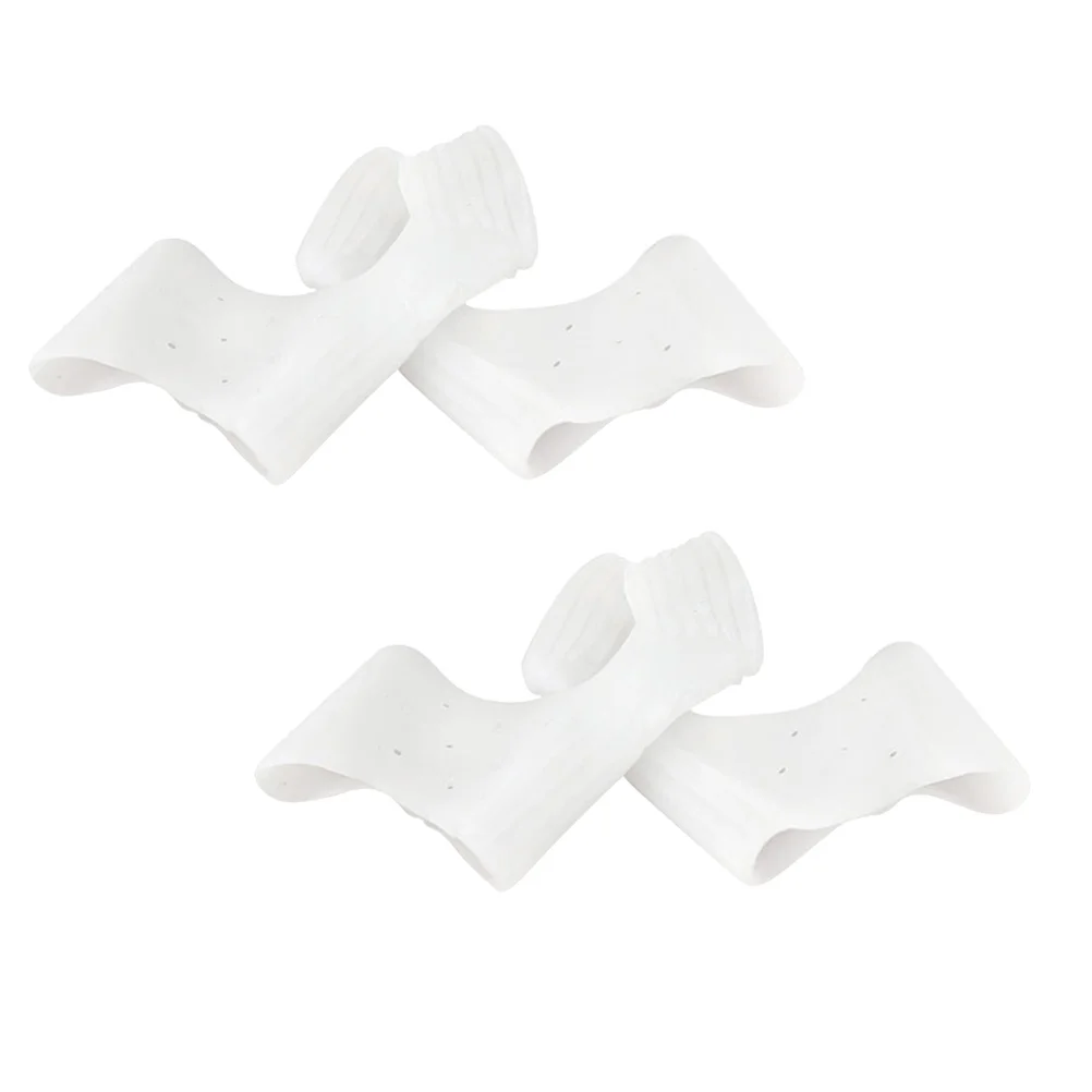 

2 Pairs of Toe Separators Bunions Turf Toe Wrap Hallux Valgus Corrector Toe Hammer Corrector Bunion Foot Wrap Toe Splint Wraps