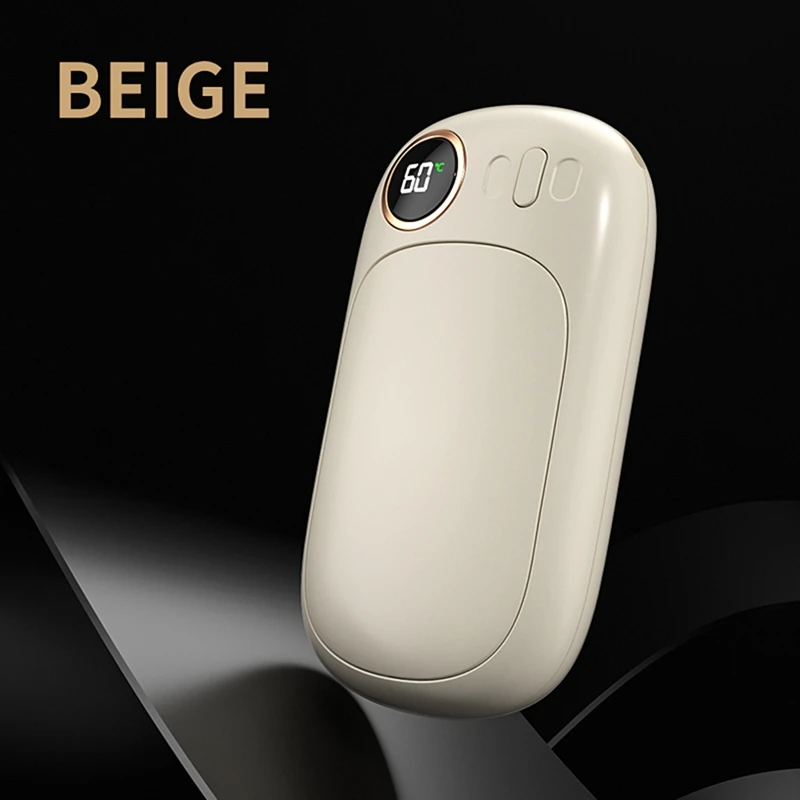 1 шт. перезаряжаемая грелка для рук 6000 мАч портативная 5 уровней регулировки 40 ° C45