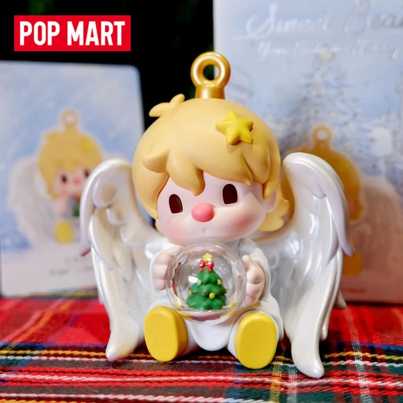 Фото PopMart Sweet Bean Your Эксклюзивная праздничная слепая коробка, милая аниме-фигурка, кулон, орнамент, сборная модель игрушки, сюрприз, Рождественский подарок №5