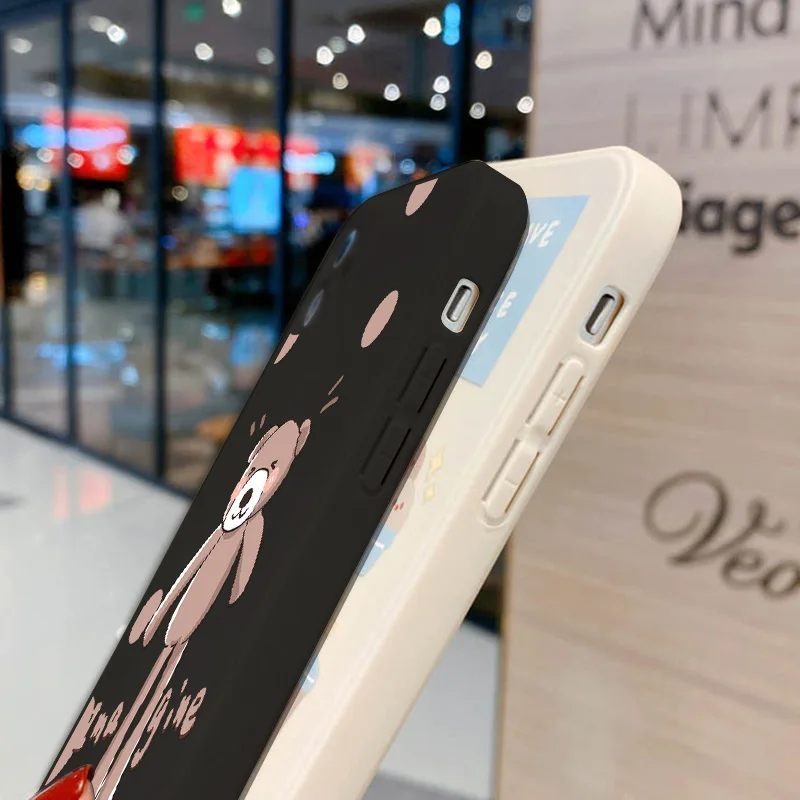 For Poco x3 pro Case For Xiaomi Redmi Note 9 Case Cute Cartoon Bear Redmi Note 10s 9s 9 10 8 11 Pro Mi 11 Lite Poco M4 Pro Cover