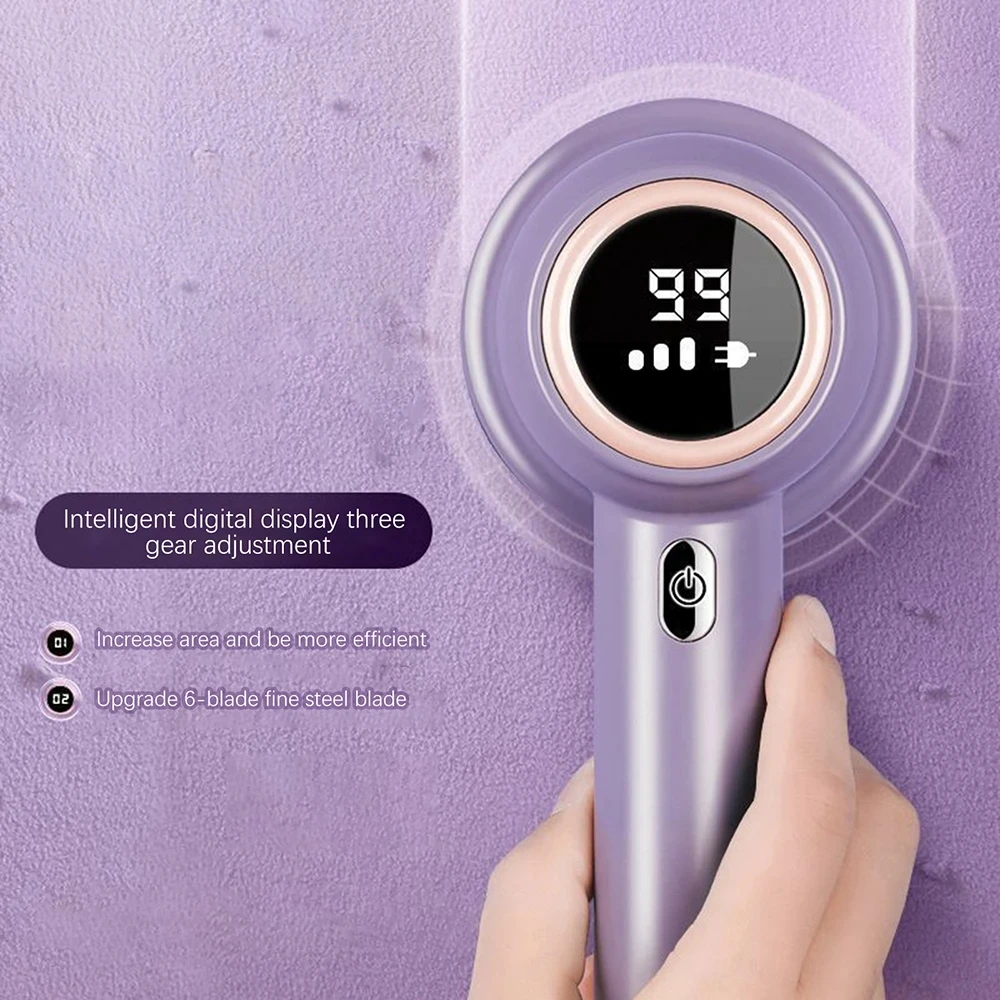 

Electric Portable Lint Remover Hair Ball Trimmer Sweater Removers 6 Leaf Cutter Head Fabric Clothes Carpet Shaver Cleaning Tool