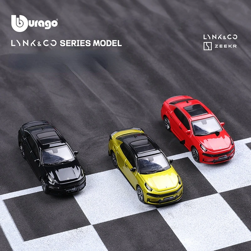

Bburago Diecast Scale 1:64 Vehicles Alloy Model Car Domestic New Energy Vehicles Collection Ornaments Toys Boys Birthday Gifts