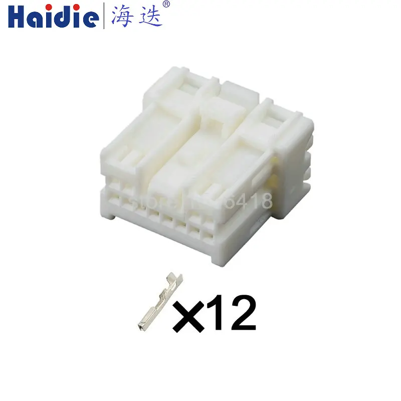 

1-50 sets 12 Pin 0.7 Series Automobile Connector Car Adapter Auto Plastic Housing Unsealed Socket MG651397 7283-8625 MG651397