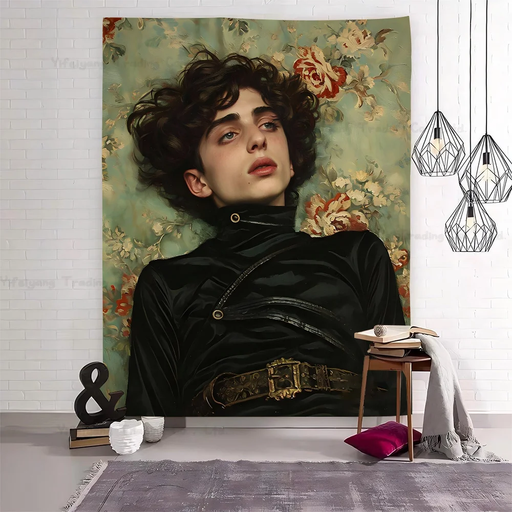 T-Tılıhee C-Chalamet аниме гобелен настенное украшение бытовой настенный домашний декор