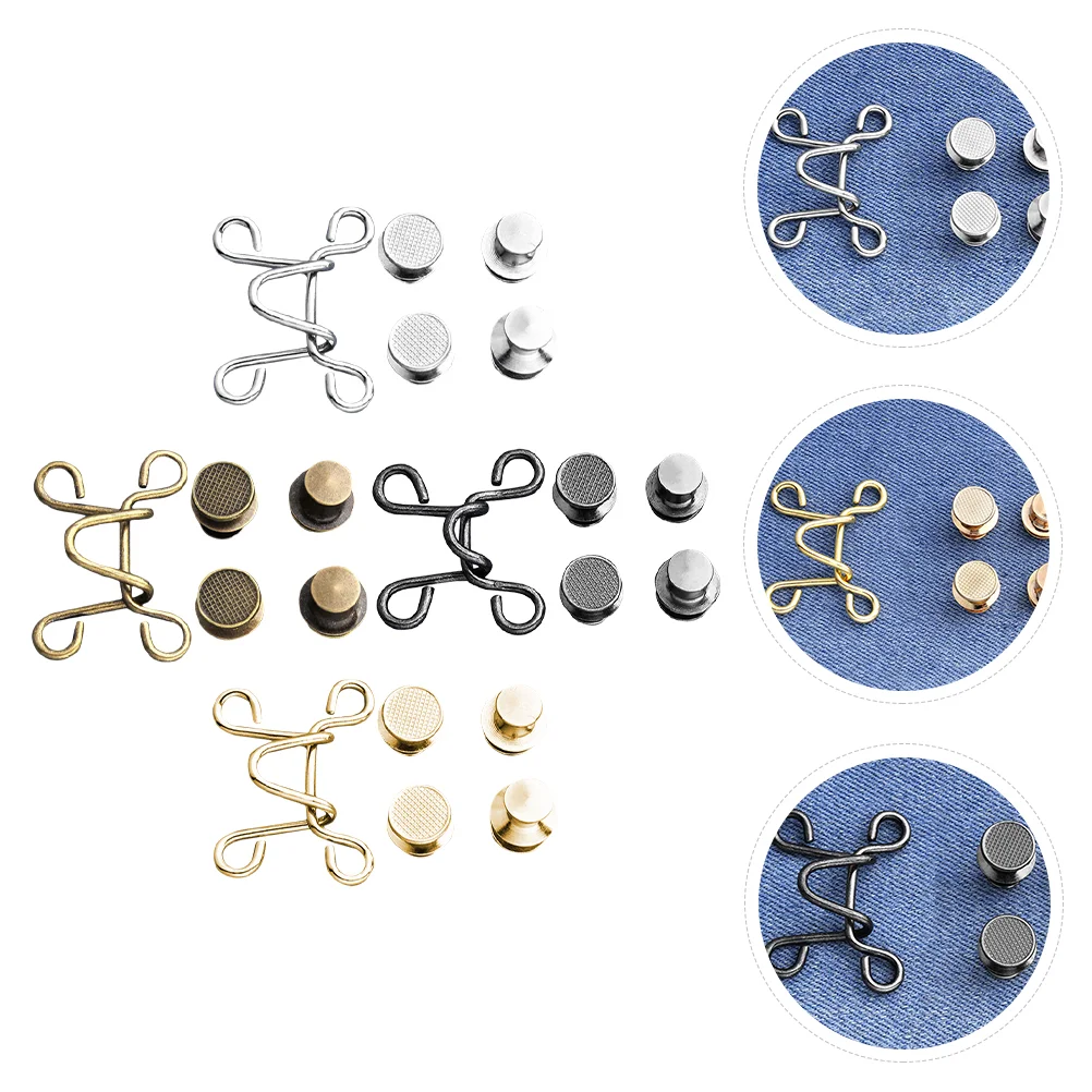 

Button Waist Jeans Buttons Instantjean Buckles Pants Fit Metal Removable Extender Snap Buckle Adjustment Adjustable Denim Jacket