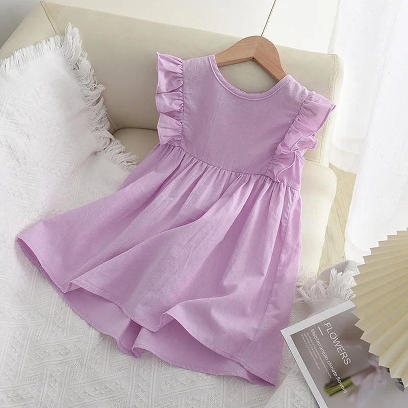 

Girls Dress European American Style Summer New Children's Clothing Girls Baby Kids Princess Party Lace Floral Dress Promotion
