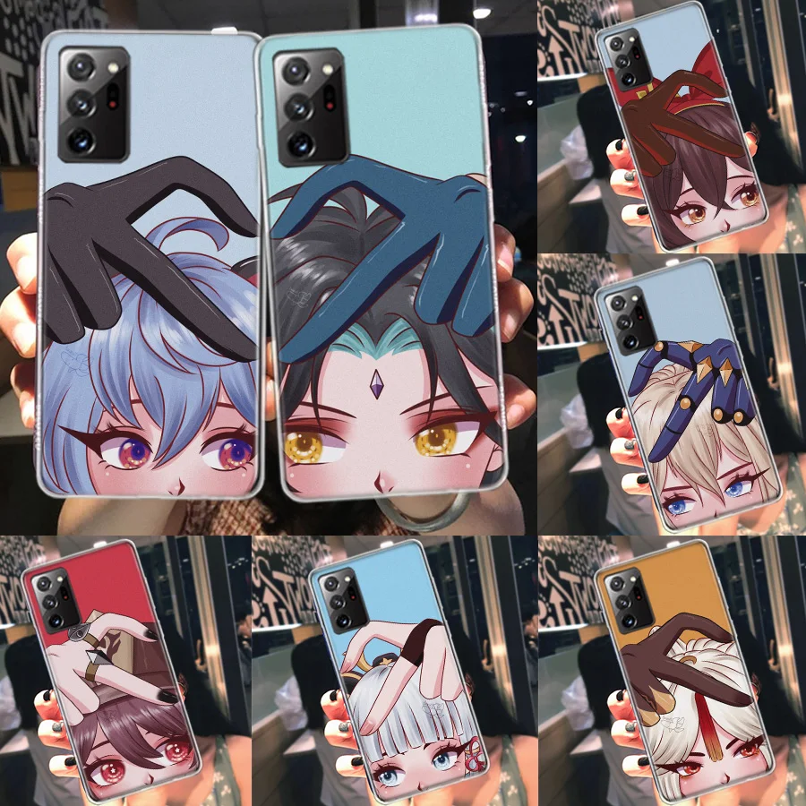 

Genshin Impact HuTao Phone Case For Galaxy Samsung S22 Plus S21 S23 Ultra S20 FE S10 S10E S9 S8 S7 Edge Cover Pattern Capa Soft