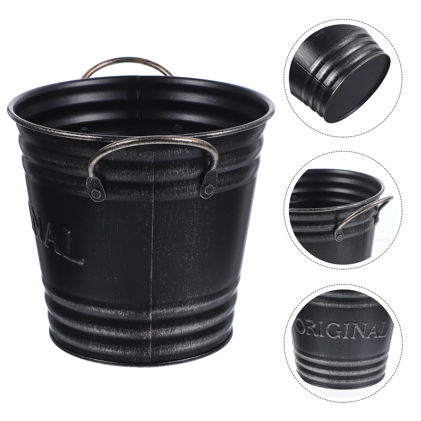 

Декоративная подстилка для цветочной кровати, декоративное ведро, деревенские сушеные французские букеты 16,7X13,5 см, ваза, черный кованый жел...