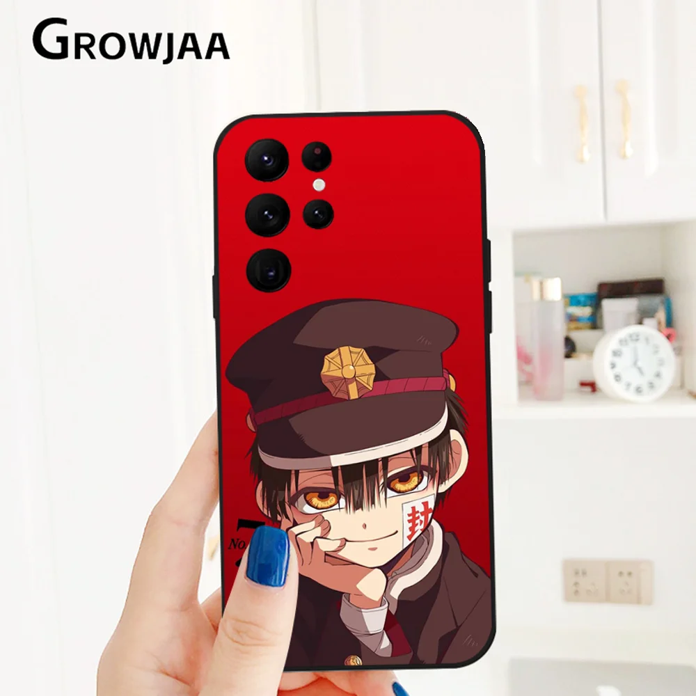 H-Hanako-kun Cool Anime Phone Case for Samsung Galaxy S24 Ultra S22 S23 S21 S20 5G Protective Silicone TPU Funda