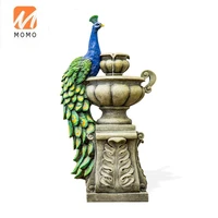 large peacock decoration landing chinese water fountain