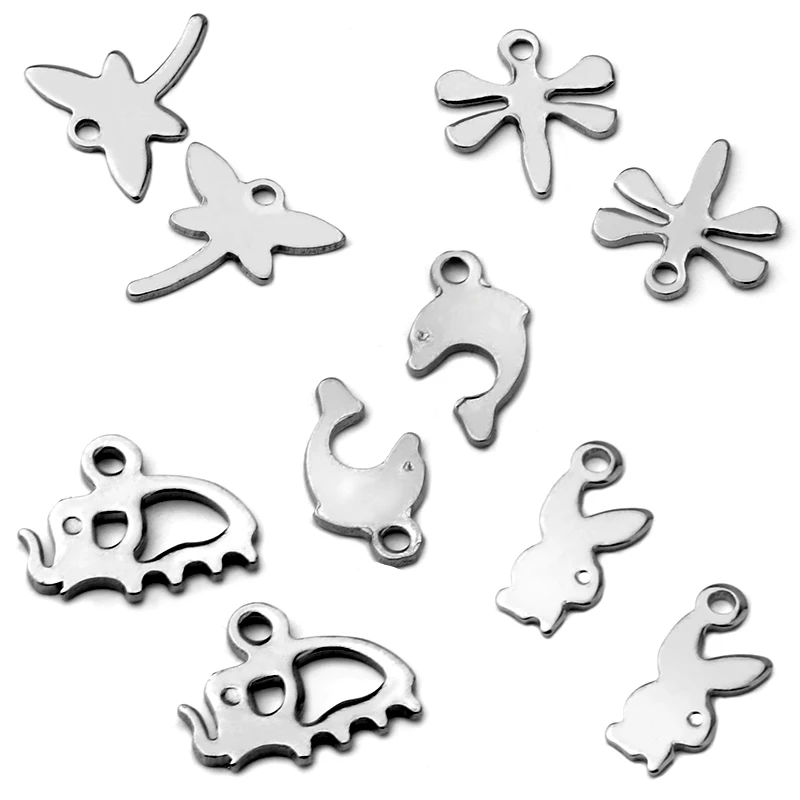 

50pcs 2018 new hot sale simple fashion popular variety of animal small hanging jewelry earrings accessories wholesale