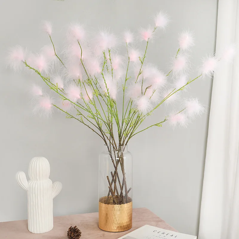 

Wedding Home Display Fake Dandelion Flower Ornaments Artificial Dandelion Bouquet Plastic Green Plant Photography Props
