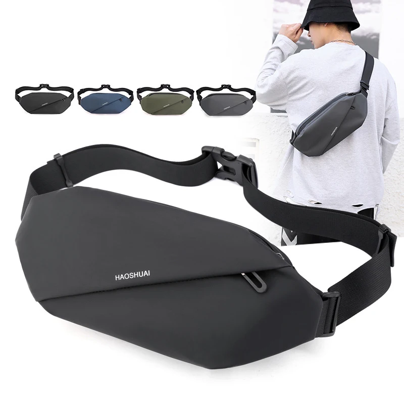 Men's Handbag Casual Cycling Small Waist Pack Outdoor Man Belt Pouch Sports Shoulder Base Fashion Pocket Chest Crossbody Bag