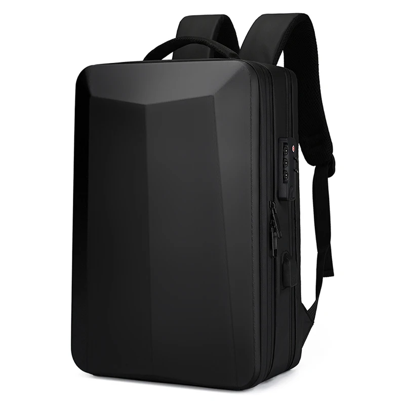 17.3''Laptop Backpack For Men High Quality Bag Commuting Business Backpack Plastic Waterproof Bag Work Hard Shell Computer Bag