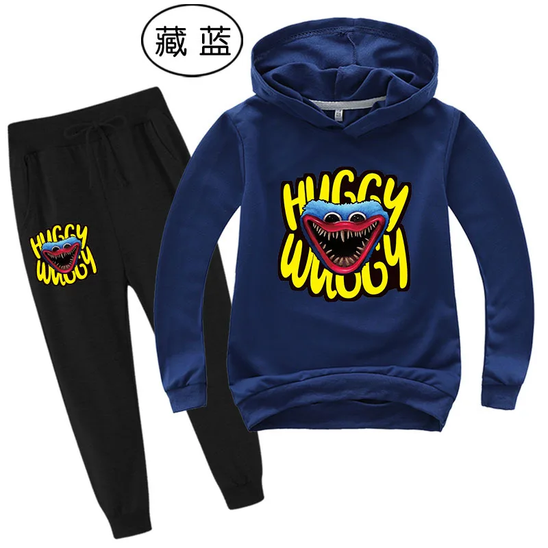 

Horror Poppy Playtime Hoodie Jogging Pants 2ppcs Set Kids Casual Tracksuit Halloween Baby Boys SportSuit Tododler Girls Outfits