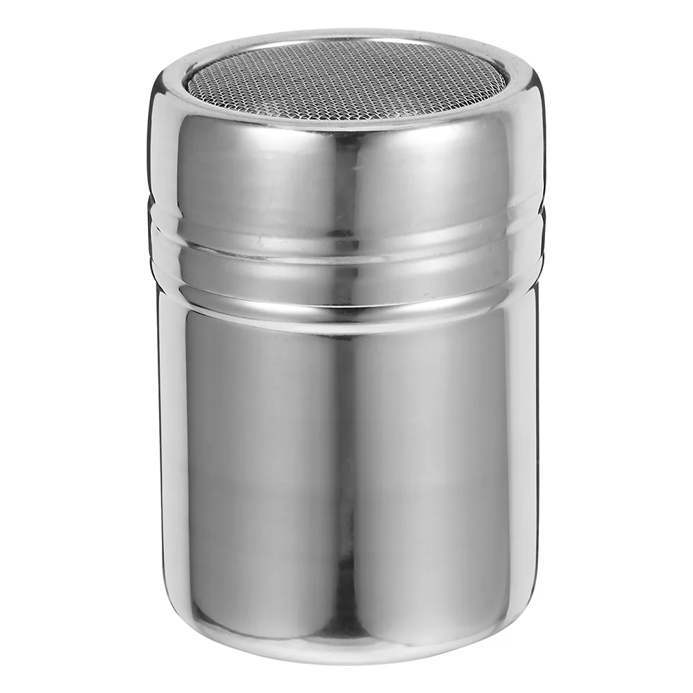 Кофейное сито шейкер для порошка тряпка из нержавеющей стали с крышкой