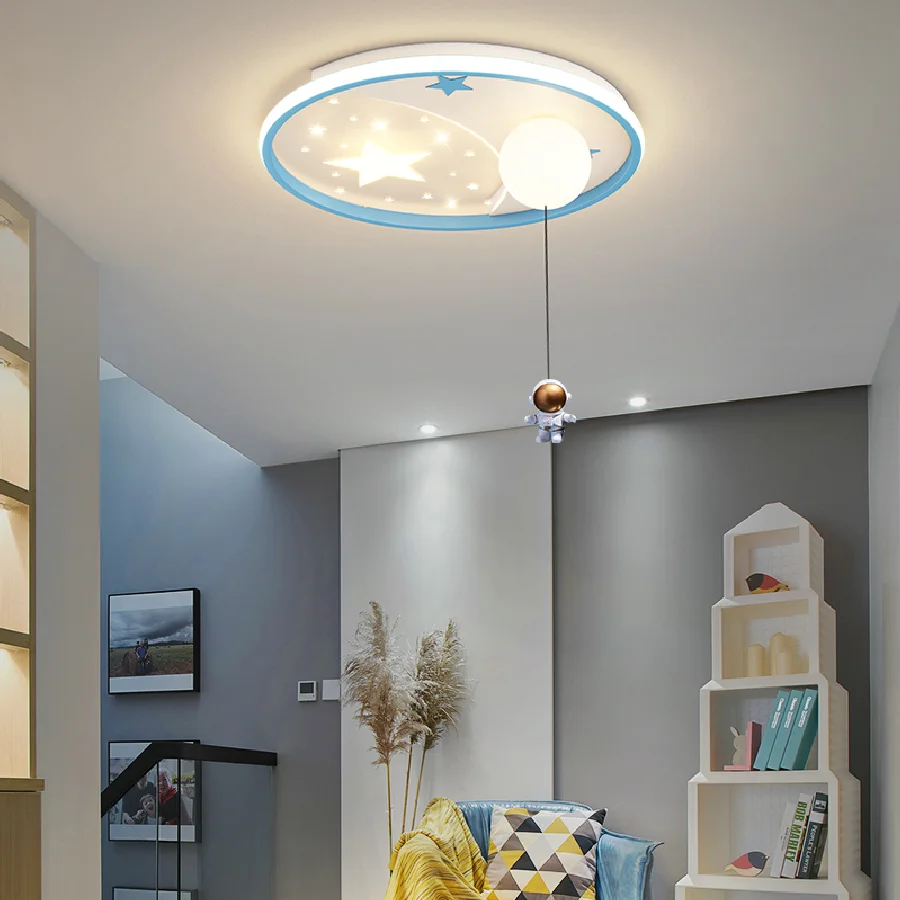 

Children's room light plane space cartoon shape ceiling light creative modern minimalist eye protection led bedroom light