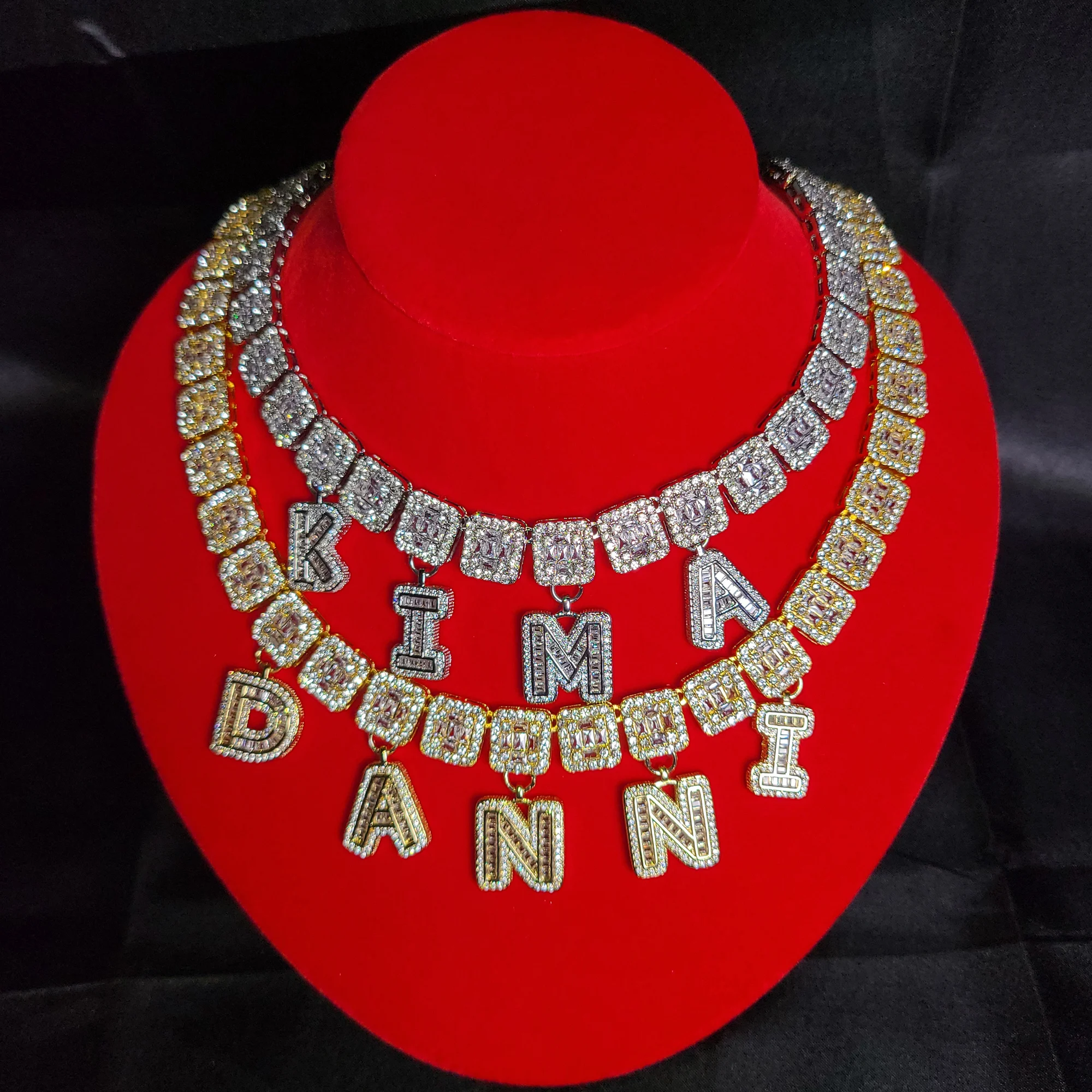 Чокер с именем ледяной цепи ожерелье на заказ именная табличка