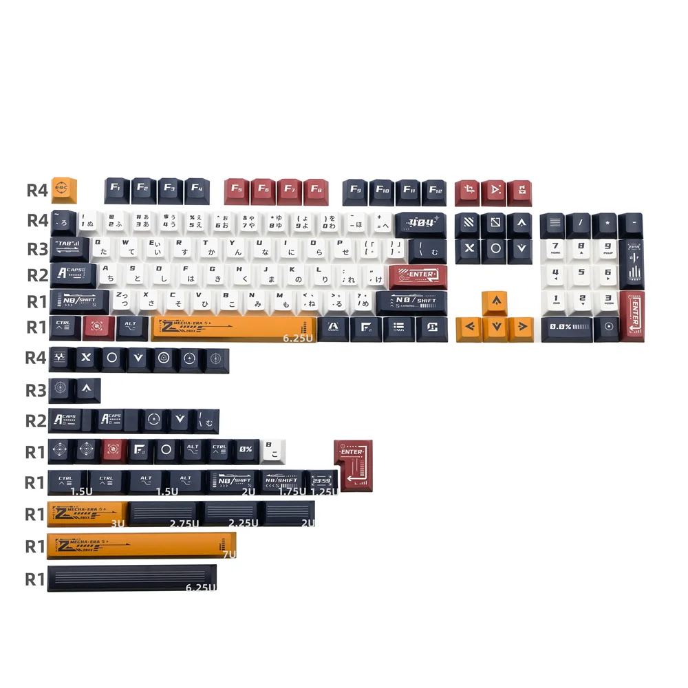 Механическая клавиатура с 143 клавишами аниме японским вишневым профилем