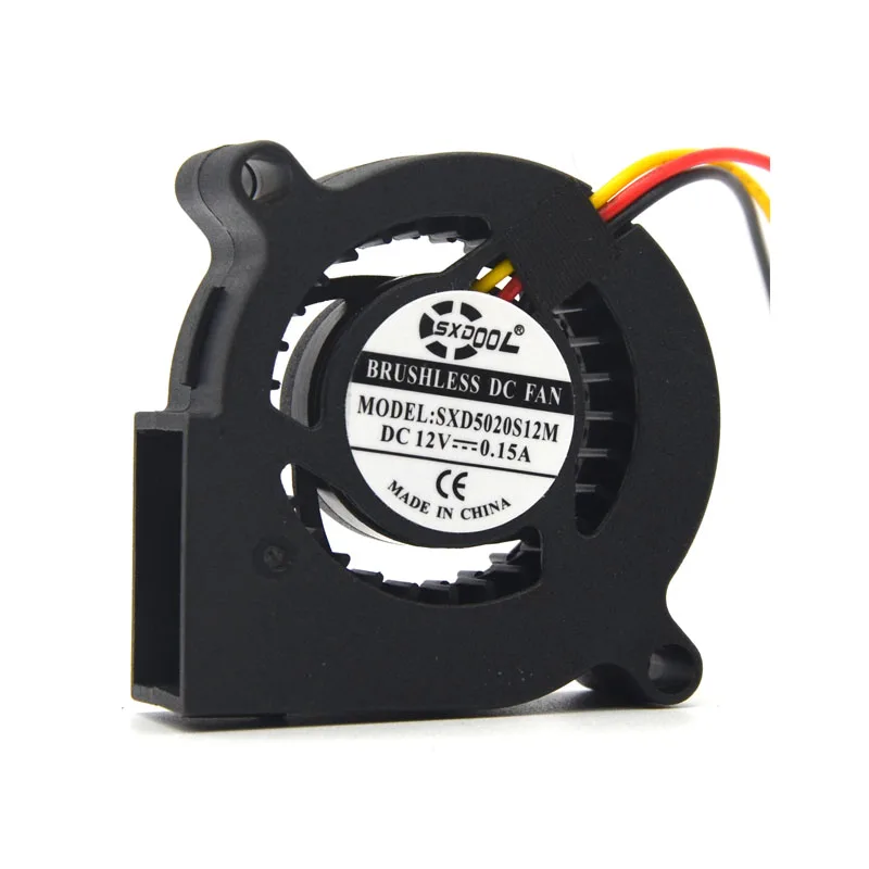 Вентилятор охлаждения с двойным шариком 1 шт. 50 мм 5020 50*50*20 12 В 5500 об/мин 2 контакта 5