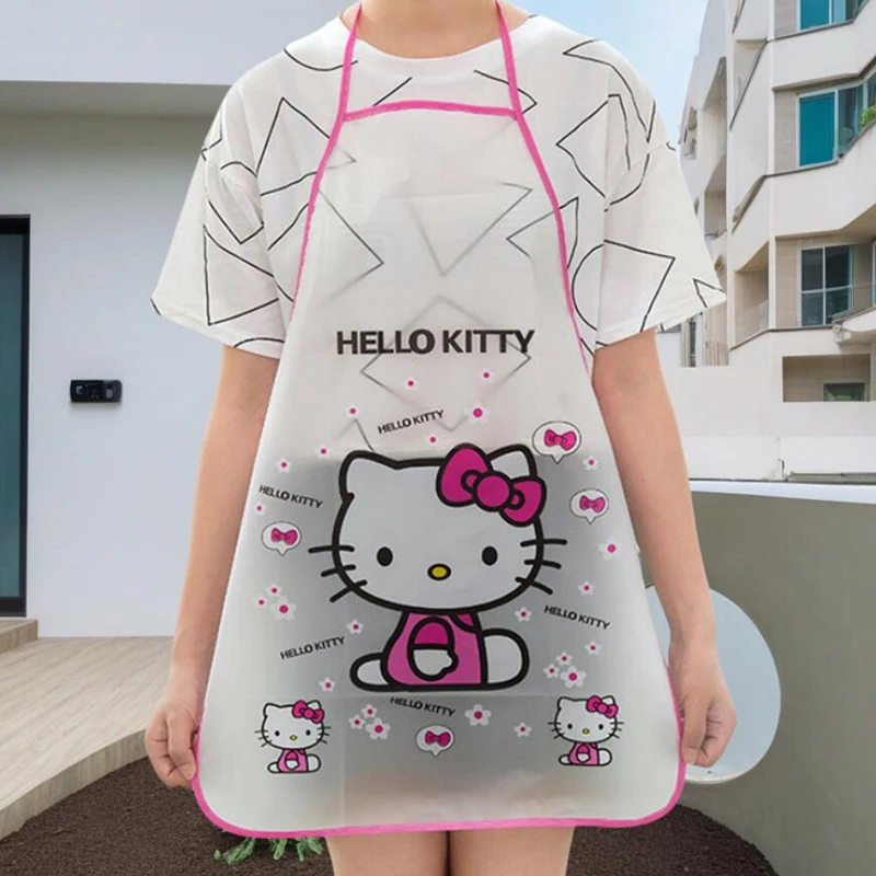 Фартук Sanrio в Корейском стиле Hello Kitty для кухни милый водонепроницаемый Дамский