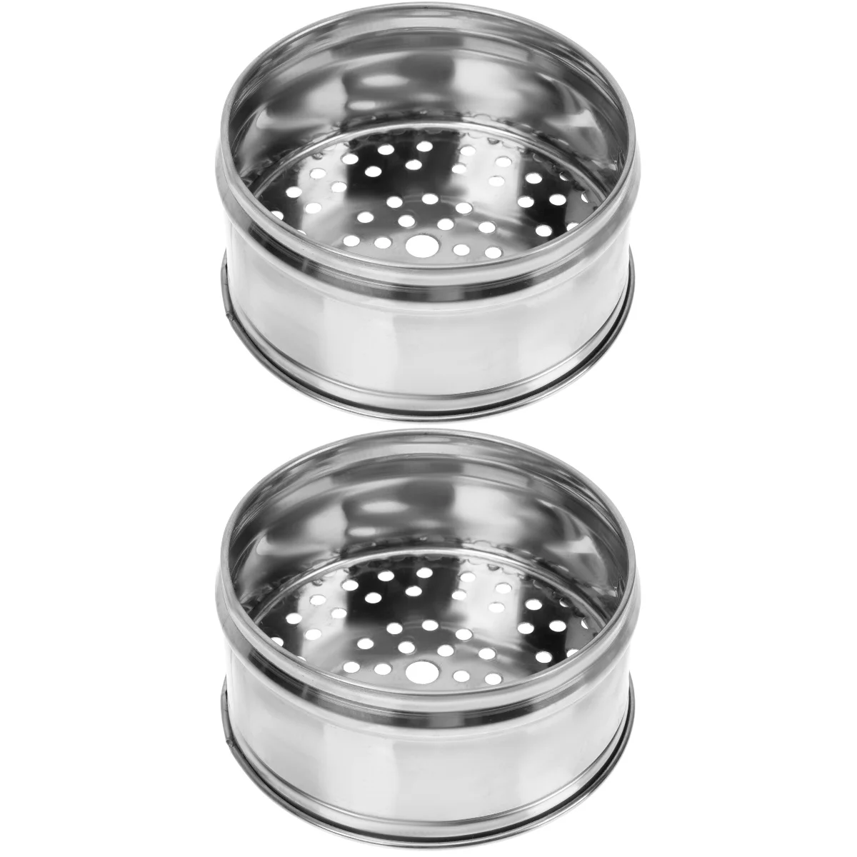 

2 pcs Household Steamer Container Steamer Plate Steamer Basket Versatile Steamer Tray for Home Hotel Restaurant Kitchen
