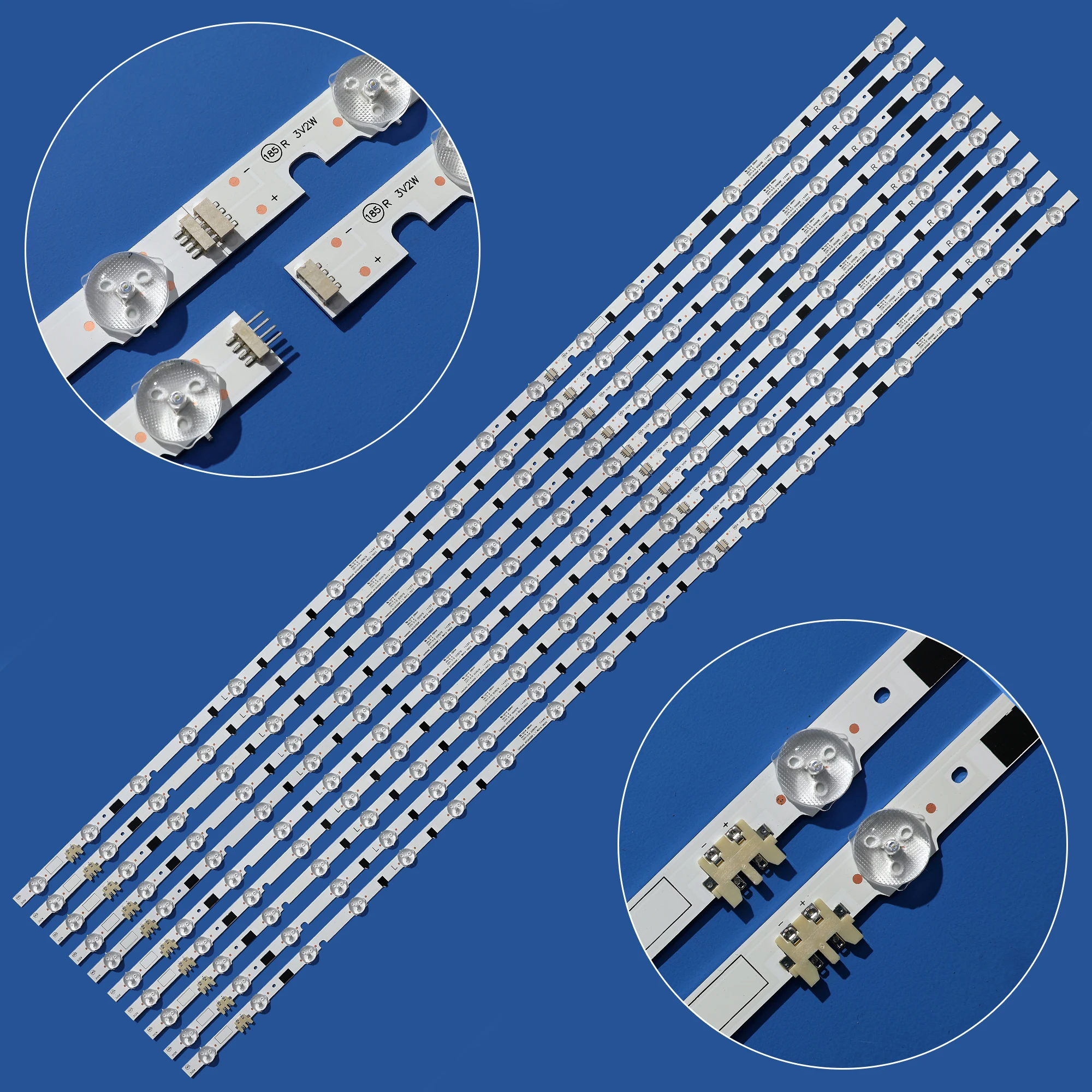 

20PCS/set LED backlight strip For Samsung 55 inch TV UA55F6400 UA55F6800 UE55F7000 UE55F6470 CY-HF550CSLV4H CY-HF550CSLV5H