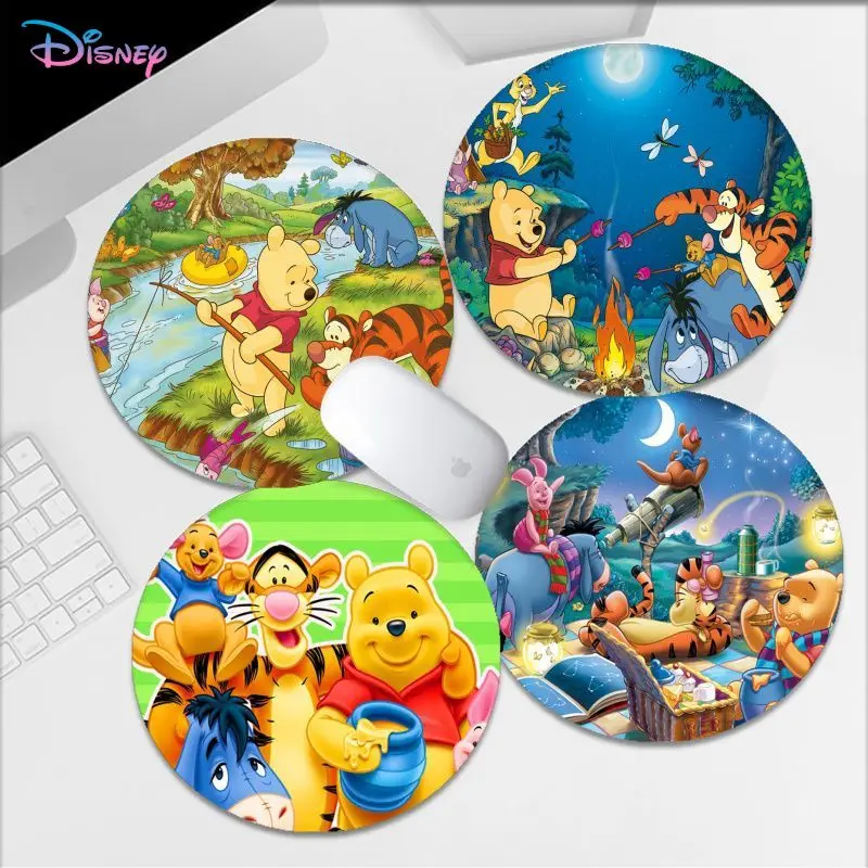 

Disney Winnie The Pooh Mousepad INS Tide Round Keyboard Mat Table Students Cabinet Gamer Desktop Mousepad Cup Mats Deskpad Decor