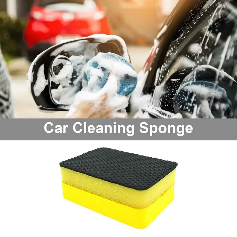 

Car Cleaning Sponge Car Wash Equipment Boat Sponge Grinding Mud Sole Design Easy Storage Strong EVA For Removing Bird Droppings