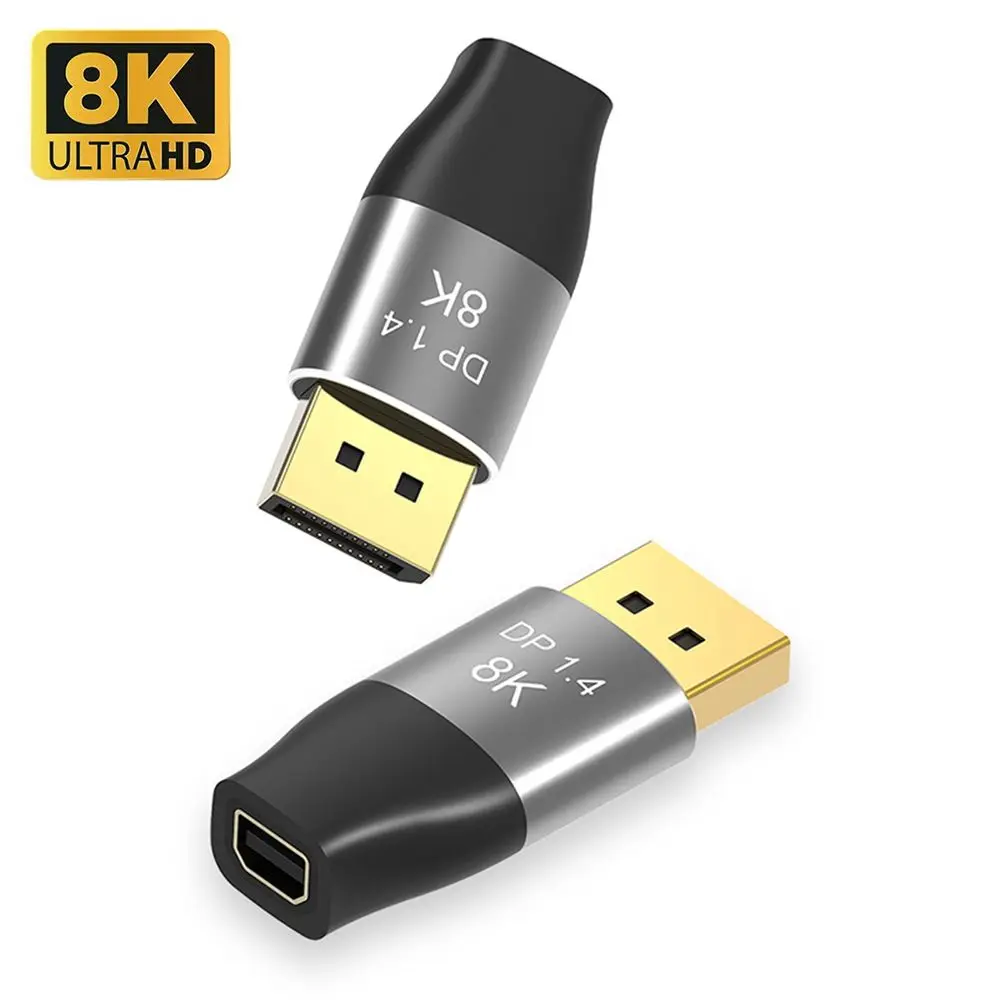 

TV Projector UHD 8K@60Hz 4K@144Hz Two-way Cable Adapter DP to Mini DP Extender Mini DP to Displayport 1.4