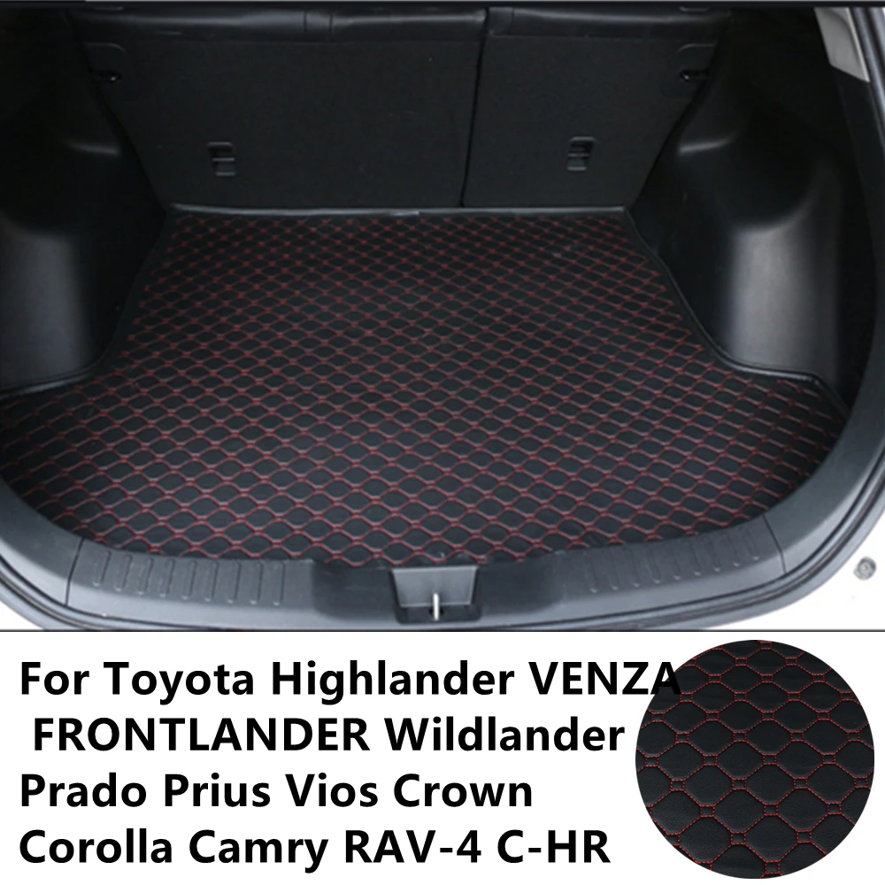 

SJ Waterproof Car Trunk Mat Tail Tray Liner Cargo For Toyota C-HR VIOS RAV4 Corolla Camry Highlander Crown Prado LAND CRUISER