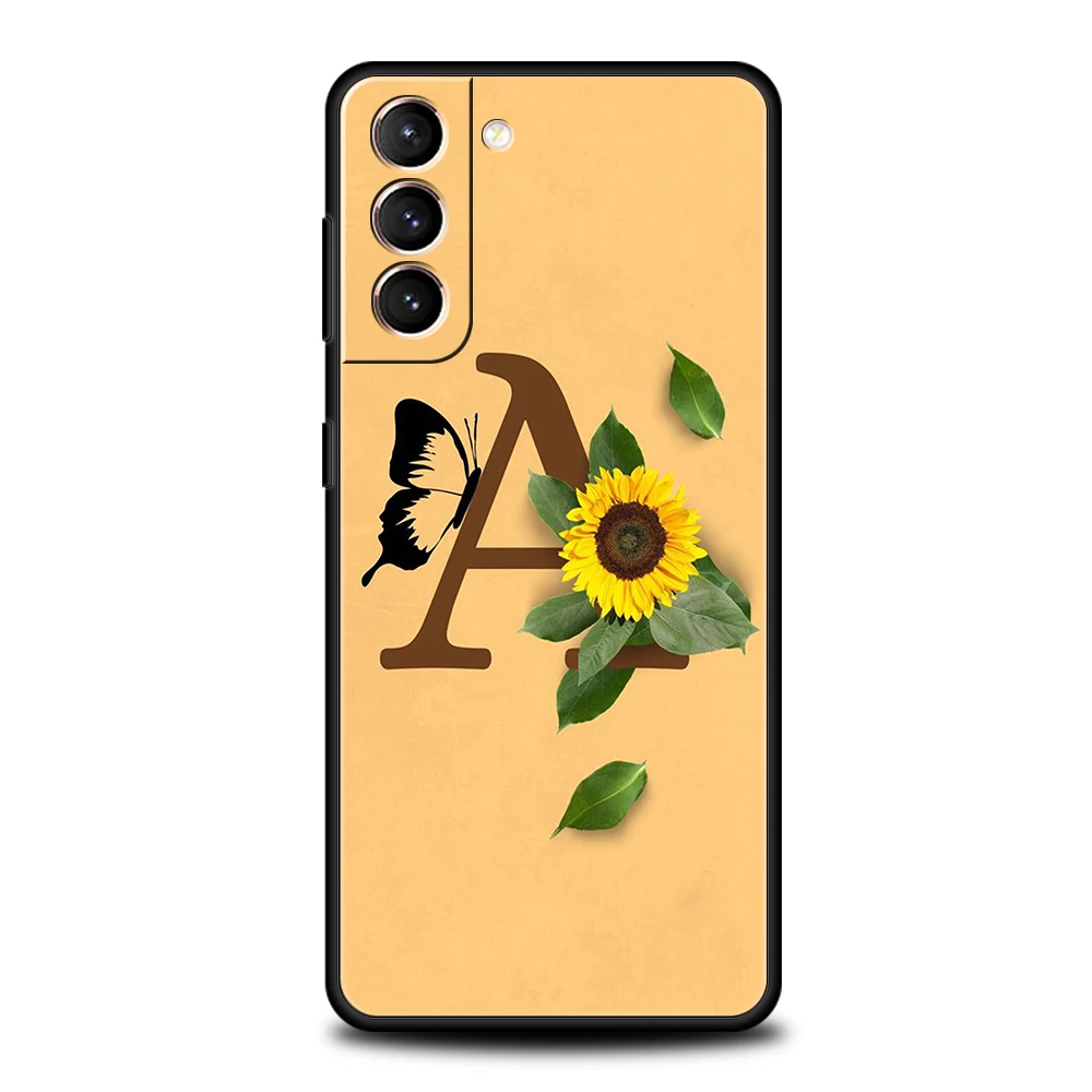 Фото Чехол с подсолнухом для телефона Samsung Galaxy S24 S23 S22 S20 S21 FE Ultra S10 S10E S9 S8 Plus №2