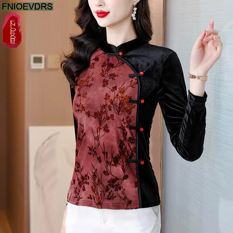 Ретро Винтаж Французский Дизайн Модные Топы Новый Женщины С Длинным Рукавом