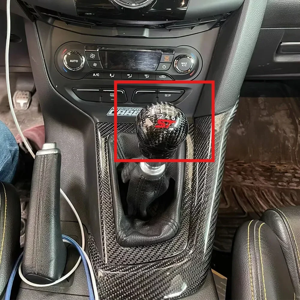 Ручка переключения передач из углеродного волокна для Ford Focus Fiesta MK7 MK8 ST 1 шт.
