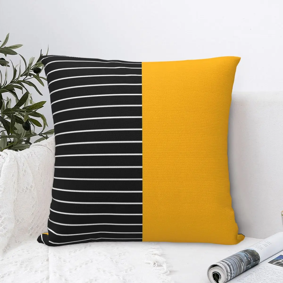 

Striped Block Solid Mustard Pillow Case Pillow Cover Of Sofa Body Pillow Anime Pillow Pillow Cases Home Decor