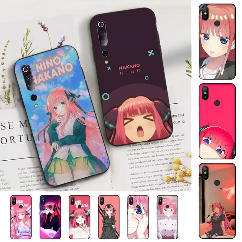 

Nino Nakano Anime Phone Case for Xiaomi mi 5 6 8 9 10 lite pro SE Mix 2s 3 F1 Max2 3