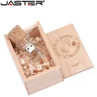 JASTER Новое поступление, бутылка-мессенджер, usb 2,0 карта памяти, стеклянная дрифтерная бутылка, usb флеш-накопители, деревянная пробковая флешка, 16 ГБ, 32 ГБ, 64 ГБ