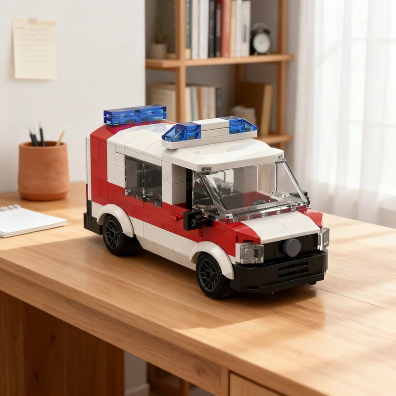 Фото 270 деталей MOC Городская больница VW KDO: Конструктор-модель, архитектурная игрушка, идея для творчества, подарки на фестиваль, развивающий конструктор №1