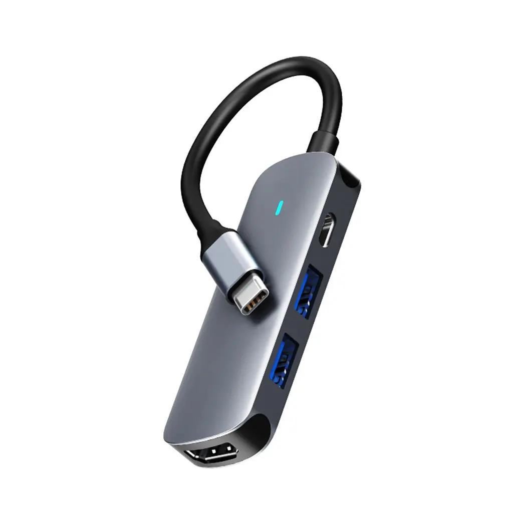 

5 In 1 Type-C Hub Usb 3.0 Otg Hub 4K 60hz HDMI-compatible PD Charging For Laptops Computers Tablets And Mobile Phones