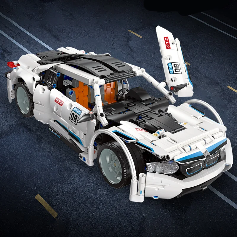 I8 GT2 гоночный супер спортивный автомобиль декоративный строительный блок 92016 1263