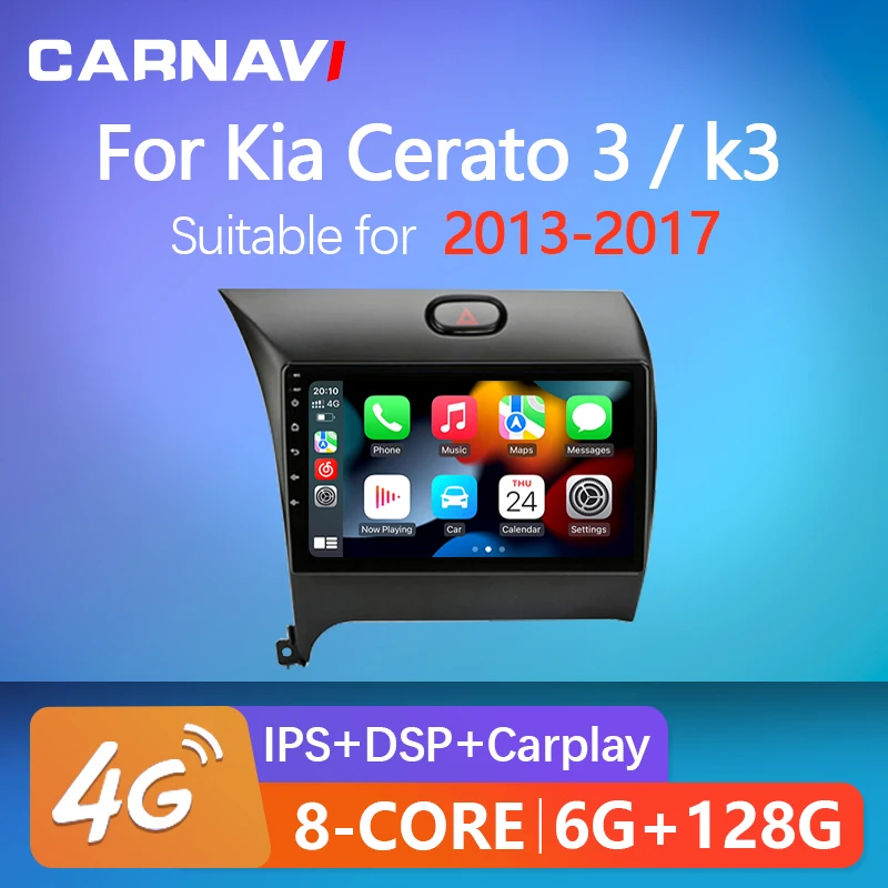 

Carnavi 9 дюймов 2 Din Android автомобильное стерео радио для Kia K3 Cerato 3 Forte 2013 2014 2015 2016 2017 мультимедийный видеоплеер навигация GPS Carplay Авторадио головное устройство 2 din без DVD с экраном