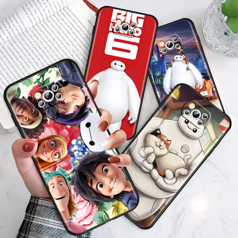 

Big Hero 6 Disney For Xiaomi Poco M4 X4 X3 F3 GT NFC M3 C3 M2 F2 F1 X2 Pro Mi Mix3 Silicone Soft Black Phone Case Coque Capa