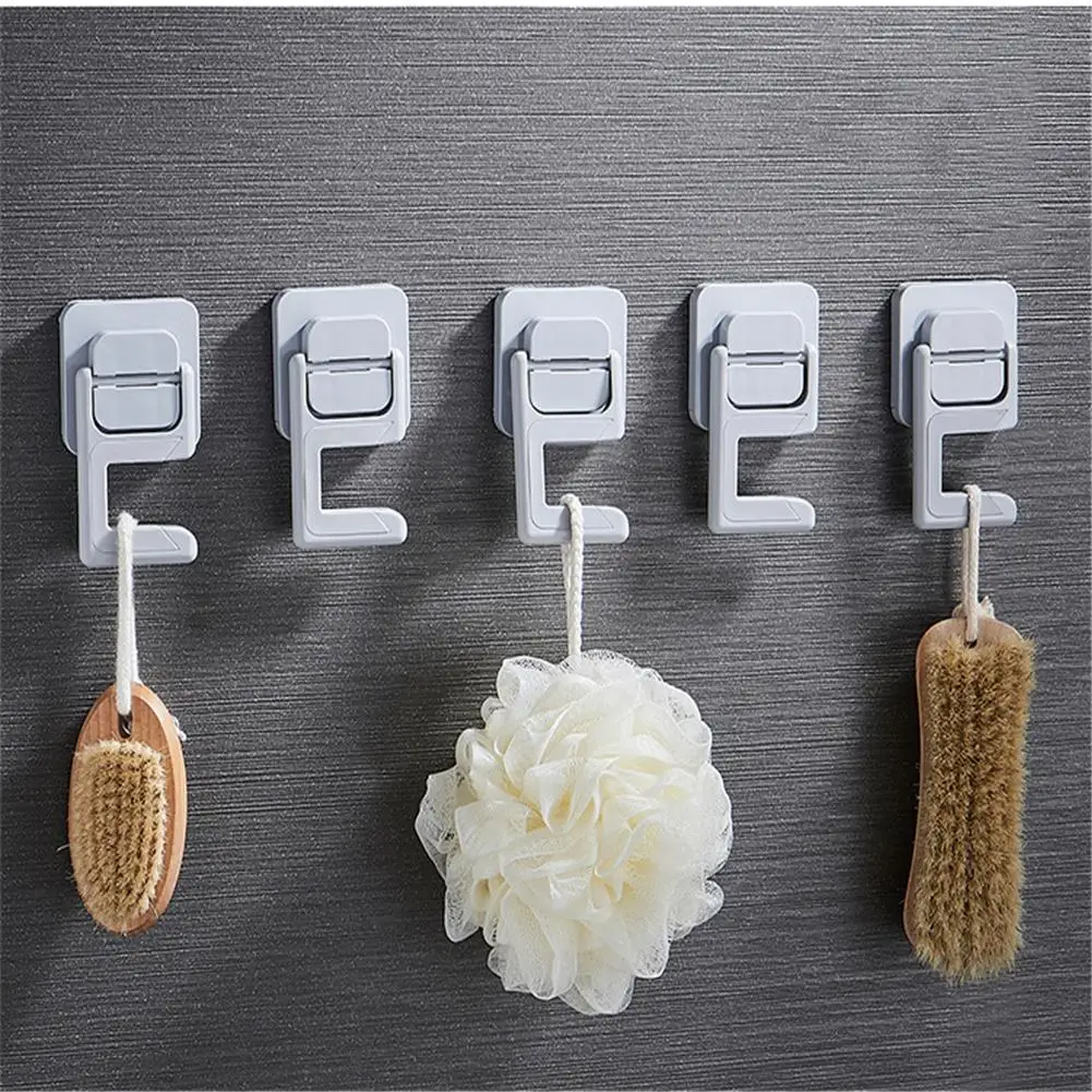 

Self Adhesive Wall Hanging Mop Holder Mop Clip No Drilling Tool Storage Rack For Bathroom Kitchen