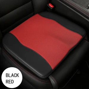 Leather Car Seat Raised Cushion Single-chip Main Drivers Seat Height Increase Pad Mat Office Ass Support For Men And Women