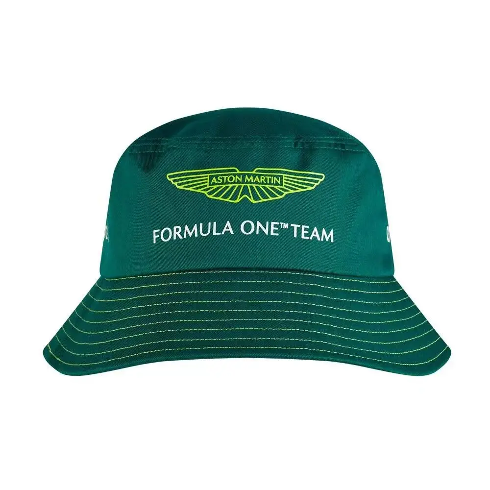 

2023 Aston Martin F1 Team Alonso GreenFishing Hat Fisherman Cap for Boys/Girls Summer Bucket Hats Women Men's Green Hat