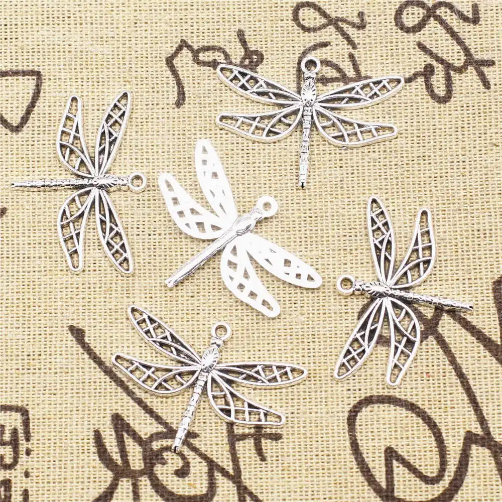 

5 шт., подвески в виде стрекозы